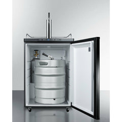 Summit 24" Wide Built-In Kegerator Beer Dispenser with 5.6 cu. ft. Capacity, Deep Chill Function, Digital Thermostat - SBC635MBI