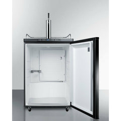 Summit 24" Freestanding Wine Kegerator Dispenser with Complete Tap Kit, Automatic Defrost, Digital Thermostat - SBC635MWKD