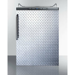 Summit 24" Wide Built-In Kegerator, Beer Dispenser with 5.6 cu. ft. Capacity, Deep Chill Function, Digital Thermostat, Automatic Defrost(Panel Not Included) - SBC635MBINK