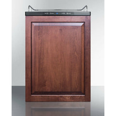 Summit 24" Wide Built-In Kegerator, Beer Dispenser with 5.6 cu. ft. Capacity, Deep Chill Function, Digital Thermostat, Automatic Defrost(Panel Not Included) - SBC635MBINK