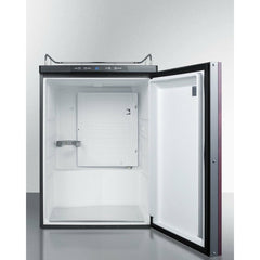 Summit 24" Wide Built-In Kegerator, Beer Dispenser with 5.6 cu. ft. Capacity, Deep Chill Function, Digital Thermostat, Automatic Defrost(Panel Not Included) - SBC635MBINK