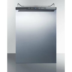 Summit 24" Wide Built-In Kegerator, Beer Dispenser with 5.6 cu. ft. Capacity, Deep Chill Function, Digital Thermostat, Automatic Defrost(Panel Not Included) - SBC635MBINK