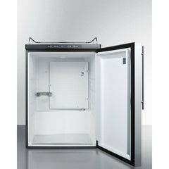 Summit 24" Wide Built-In Kegerator, Beer Dispenser with 5.6 cu. ft. Capacity, Deep Chill Function, Digital Thermostat, Automatic Defrost(Panel Not Included) - SBC635MBINK