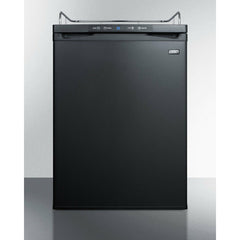 Summit 24" Wide Built-In Kegerator, Beer Dispenser with 5.6 cu. ft. Capacity, Deep Chill Function, Digital Thermostat, Automatic Defrost(Panel Not Included) - SBC635MBINK
