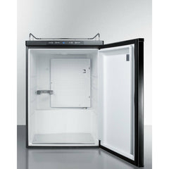Summit 24" Wide Built-In Kegerator, Beer Dispenser with 5.6 cu. ft. Capacity, Deep Chill Function, Digital Thermostat, Automatic Defrost(Panel Not Included) - SBC635MBINK