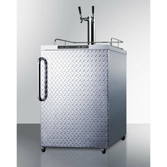Summit 24" Wide Outdoor Kegerator with 1 Half-Barrel Capacity, Digital Thermostat, Automatic Defrost, Dual Tap Kit - SBC635MOS