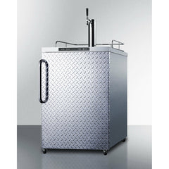 Summit 24" Wide Outdoor Kegerator  Beer Dispenser with 1 Half-Barrel Capacity, Digital Thermostat, Automatic Defrost - SBC635MOS