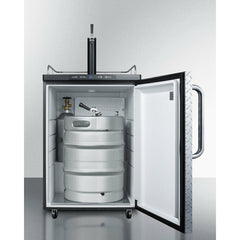 Summit 24" Wide Kegerator 5.7 cu. ft. Freestanding Beer Dispenser - SBC635M