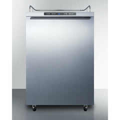 Summit 24" Wide Outdoor Kegerator with 5.6 cu. ft. Capacity, Automatic Defrost, Digital Thermostat - SBC635MOS7NK