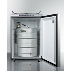 Summit 24" Wide Outdoor Kegerator with 5.6 cu. ft. Capacity, Automatic Defrost, Digital Thermostat - SBC635MOS7NK