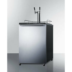 Summit 24" Beer Dispenser, Auto Defrost with Dual Tap System Wide Built-In Kegerator - SBC635MBI7