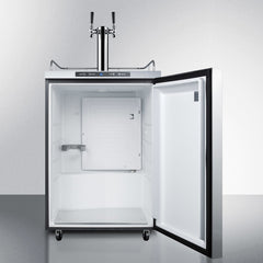 Summit 24" Wide Outdoor Kegerator with 5.6 cu. ft. Capacity, Dual Tap System, Digital Thermostat - SBC635MOS7
