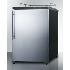 Summit 24" Wide Built-In Kegerator, Beer Dispenser with 5.6 cu. ft. Capacity, Deep Chill Function, Digital Thermostat, Automatic Defrost(Panel Not Included) - SBC635MBINK