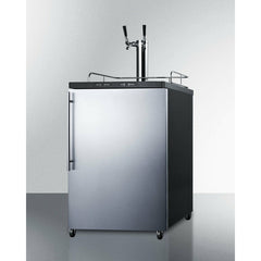 Summit 24" Beer Dispenser, Auto Defrost with Dual Tap System Wide Built-In Kegerator - SBC635MBI7