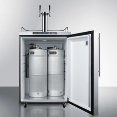 Summit 24" Wide Outdoor Kegerator with 5.6 cu. ft. Capacity, Dual Tap System, Digital Thermostat - SBC635MOS7
