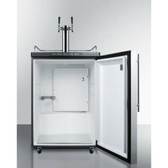 Summit 24" Beer Dispenser, Auto Defrost with Dual Tap System Wide Built-In Kegerator - SBC635MBI7