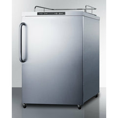 Summit 24" Wide Outdoor Kegerator with 5.6 cu. ft. Capacity, Automatic Defrost, Digital Thermostat - SBC635MOS7NK