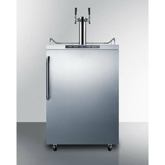 Summit 24" Wide Outdoor Kegerator with 5.6 cu. ft. Capacity, Dual Tap System, Digital Thermostat - SBC635MOS7