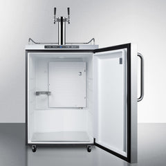 Summit 24" Wide Outdoor Kegerator with 5.6 cu. ft. Capacity, Dual Tap System, Digital Thermostat - SBC635MOS7