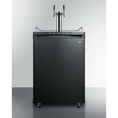 Summit 24" Commercial Freestanding Beer Dispenser with Dual Tap System, Wide Kegerator - SBC635M7