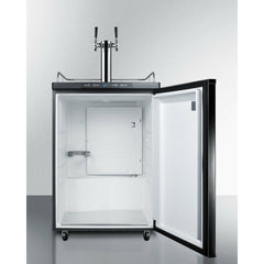 Summit 24" Commercial Freestanding Beer Dispenser with Dual Tap System, Wide Kegerator - SBC635M7