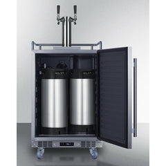 Summit 24" Wide Built-In Cold Brew Coffee Kegerator - SBC682CFTWIN