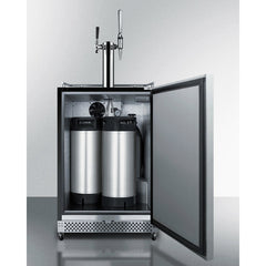 Summit 24" Wide Built-In Outdoor Cold Brew/Nitro-Infused Coffee Kegerator - SBC696OSCMTWIN