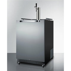 Summit 24" Wide Built-In Outdoor Kegerator with TapLocks,  6.04 cu. ft. Capacity, Commercially Approved, Weatherproof Design, Complete Tap Kit, - SBC696OST