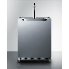 Summit 24" Wide Built-In Outdoor Kegerator with TapLocks,  6.04 cu. ft. Capacity, Commercially Approved, Weatherproof Design, Complete Tap Kit, - SBC696OST
