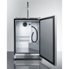 Summit 24" Wide Built-In Outdoor Kegerator with TapLocks,  6.04 cu. ft. Capacity, Commercially Approved, Weatherproof Design, Complete Tap Kit, - SBC696OST