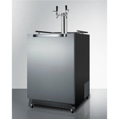 Summit 24" Wide Built-In Outdoor Kegerator with TapLocks,  6.04 cu. ft. Capacity, Commercially Approved, Weatherproof Design, Complete Tap Kit, - SBC696OST