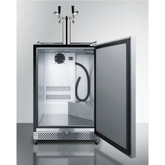 Summit 24" Wide Built-In Outdoor Kegerator with TapLocks,  6.04 cu. ft. Capacity, Commercially Approved, Weatherproof Design, Complete Tap Kit, - SBC696OST