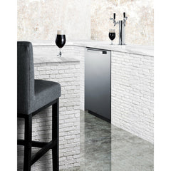 Summit 24" Wide Built-In Outdoor Kegerator with TapLocks,  6.04 cu. ft. Capacity, Commercially Approved, Weatherproof Design, Complete Tap Kit, - SBC696OST