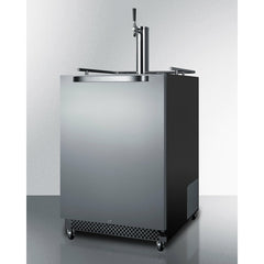Summit 24" Wide Built-In Outdoor Kegerator with 6.04 cu. ft. Capacity, Commercially Approved, Weatherproof Design, Complete Tap Kit, Digital Thermostat - SBC696OS