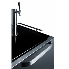 Summit 24" Wide Built-In Outdoor Kegerator with 6.04 cu. ft. Capacity, Commercially Approved, Weatherproof Design, Complete Tap Kit, Digital Thermostat - SBC696OS