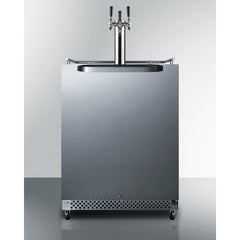 Summit 24" Wide Built-In Outdoor Kegerator with 6.04 cu. ft. Capacity, Commercially Approved, Weatherproof Design, Complete Tap Kit, Digital Thermostat - SBC696OS