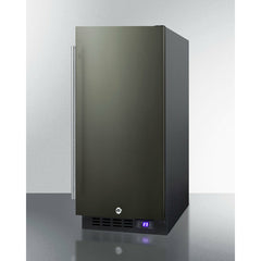 Summit 15" Built-In All-Freezer with 2.45 cu. ft. Capacity, Factory-Installed Lock, Adjustable Chrome Shelves, Frost-Free, Fingerprint Resistant, Digital Display - SCFF1533B