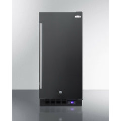Summit 15" Built-In All-Freezer with 2.45 cu. ft. Capacity, Factory-Installed Lock, Adjustable Chrome Shelves, Frost-Free, Fingerprint Resistant, Digital Display - SCFF1533B