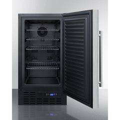 Summit 18" Built-In All-Freezer with 2.7 cu. ft. Capacity, 4 Wire Shelves, Frost-Free Defrost, Digital Thermostat