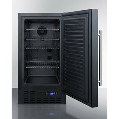 Summit 18" Built-In All-Freezer with 2.7 cu. ft. Capacity, 4 Wire Shelves, Frost-Free Defrost, Digital Thermostat