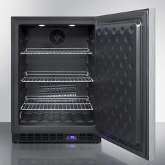 Summit 24" Wide Outdoor All-Freezer with 4.72 cu.ft. Capacity, Right Hinge, Frost Free Defrost, Digital Thermostat, Factory Installed Lock, CFC Free - SPFF51OSSS