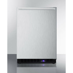 Summit 24" Wide Built-In All-Freezer with Adjustable Chrome Shelves, Door/Temperature Alarms, Temperature Memory Function - SCFF53BXCSS
