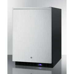 Summit 24" Wide Outdoor All-Freezer With Icemaker with 4.72 cu.ft. Capacity, Right Hinge, Frost Free Defrost, Ice Maker, Digital Thermostat, Factory Installed Lock - SPFF51OSSS