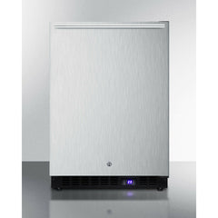 Summit 24" Wide Outdoor All-Freezer with 4.72 cu.ft. Capacity, Right Hinge, Frost Free Defrost, Digital Thermostat, Factory Installed Lock, CFC Free - SPFF51OSSS