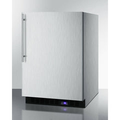 Summit 24" Wide Built-In All-Freezer with Adjustable Chrome Shelves, Door/Temperature Alarms, Temperature Memory Function - SCFF53BXCSS
