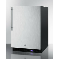 Summit 24" Wide Outdoor All-Freezer With Icemaker with 4.72 cu.ft. Capacity, Right Hinge, Frost Free Defrost, Ice Maker, Digital Thermostat, Factory Installed Lock - SPFF51OSSS