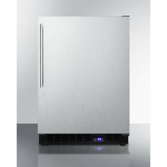 Summit 24" Wide Built-In All-Freezer With Icemaker, Adjustable Chrome Shelves, Door/Temperature Alarms, Temperature Memory Function, Recessed LED Light - SCFF53BXCSS