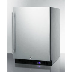 Summit 24" Wide Outdoor All-Freezer With Icemaker (Panel Not Included) with 4.72 cu.ft. Capacity, Right Hinge, Frost Free Defrost, Ice Maker, Digital Thermostat, Factory Installed Lock - SPFF51OS
