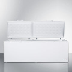 Summit 91" Chest Freezer with 26.66 cu. ft. Capacity, Manual Defrost Operation, Door Lock, One Piece Interior Liner - SCFM252WH