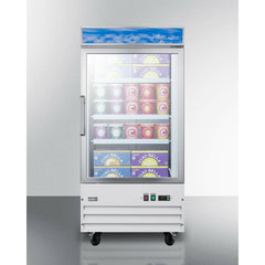Summit 27" Wide Upright All-Freezer with 9 cu. ft. Capacity, Digital Thermostat, Self-Closing Door, Casters, Professional Handle - SCFU1211